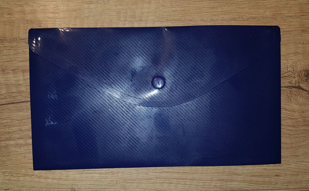 Teczka na dokumenty rachunki plastikowa