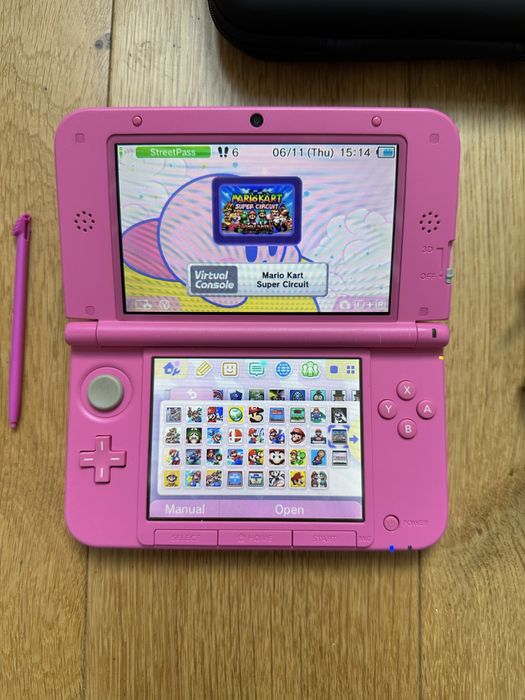Nintendo 3DS XL Rosa (128Gb, 300+ Jogos)
