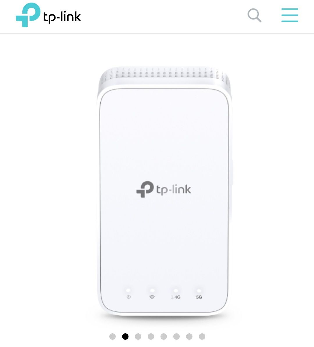 Extensor/Repetidor sinal WiFi - TP link AC1200