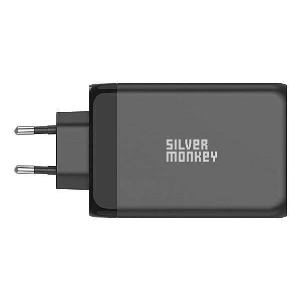 Ładowarka sieciowa Silver Monkey GaN 130w 3x Usb-c Pd 1x Usb-a 3.0 Qc
