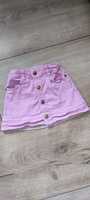 Spódniczka mini jeansowa różowa 110