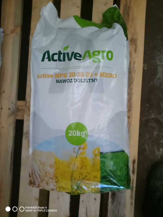 Active Agro NPK 20-20-20 nawóz dolistny, stymulator wzrostu NPK 25kg