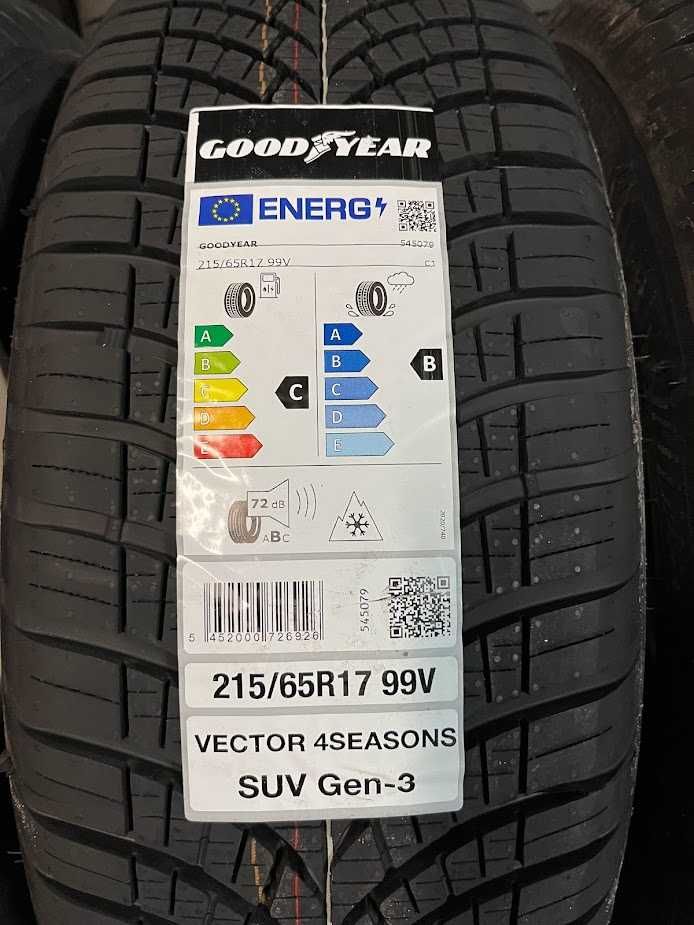 215/65R17 Goodyear Vector Gen-3 nowe opony całoroczne