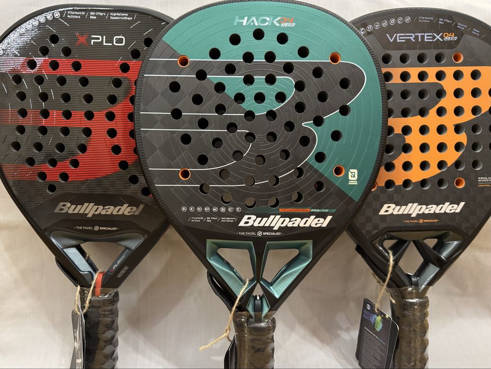Топова лінійка 2025 року від Bullpadel (Vertex, Hack, Xplo) падел