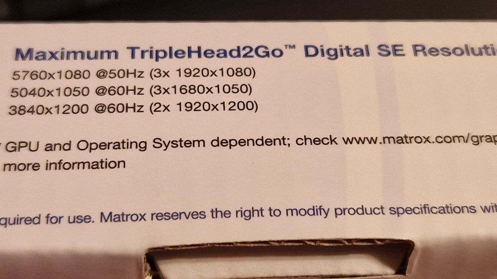 Nowy Matrox TripleHead2Go KFW13232
