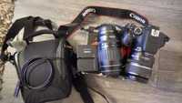 Canon rebel t3i(EOS 600D)+ 2 обьектива + карта 16gb + чехол