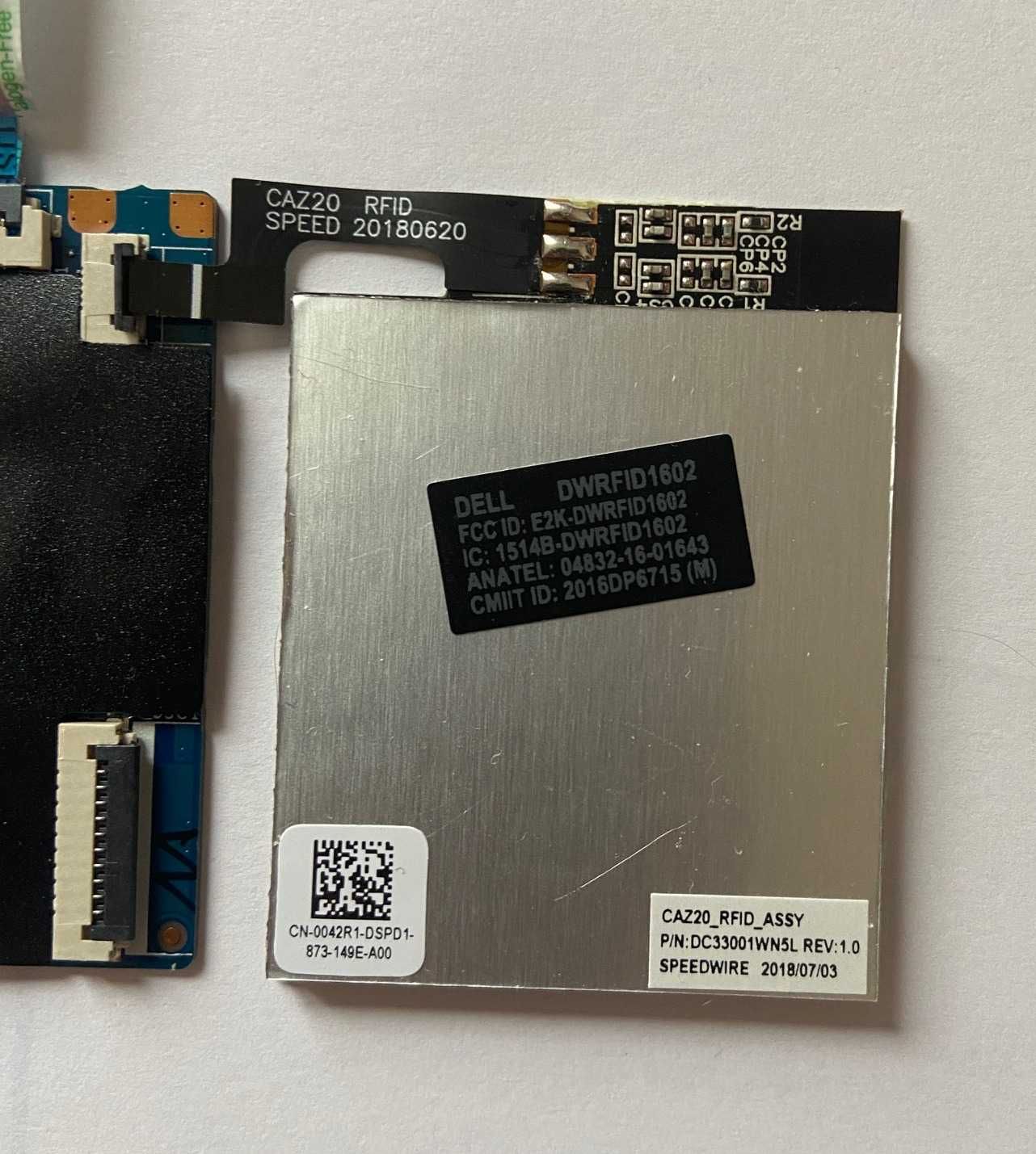 Dell 7480/7490 Зчитувач NFC Module Board 0042R1 DWRFID1602