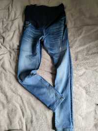 Spodnie dżinsowe, ciążowe z pasem, dżinsy L, 40