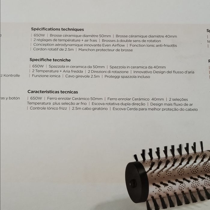 Escova Secadora giratória BaByliss
Escova Secadora Modeladora Big Hai