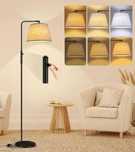 Lampa podłogowa Fortand LED - ściemnialna, 3 barwy światła