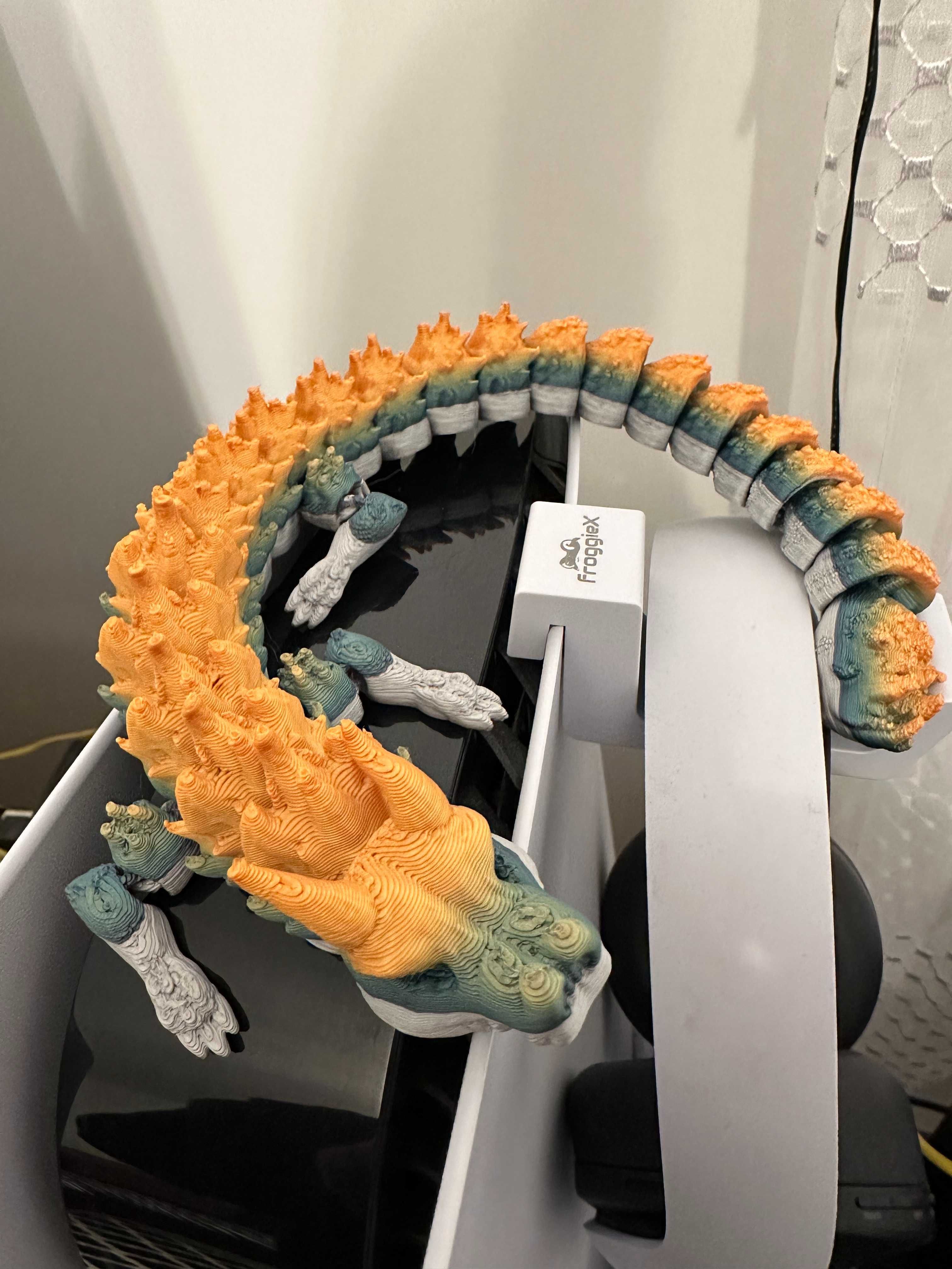 Figurka SMOK 3D przegubowy smok druk 3d 40 cm