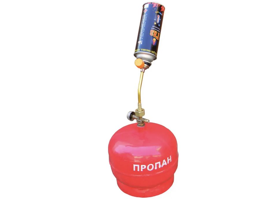 Металлический переходник для заправки цанговых газовых баллонов 220 гр