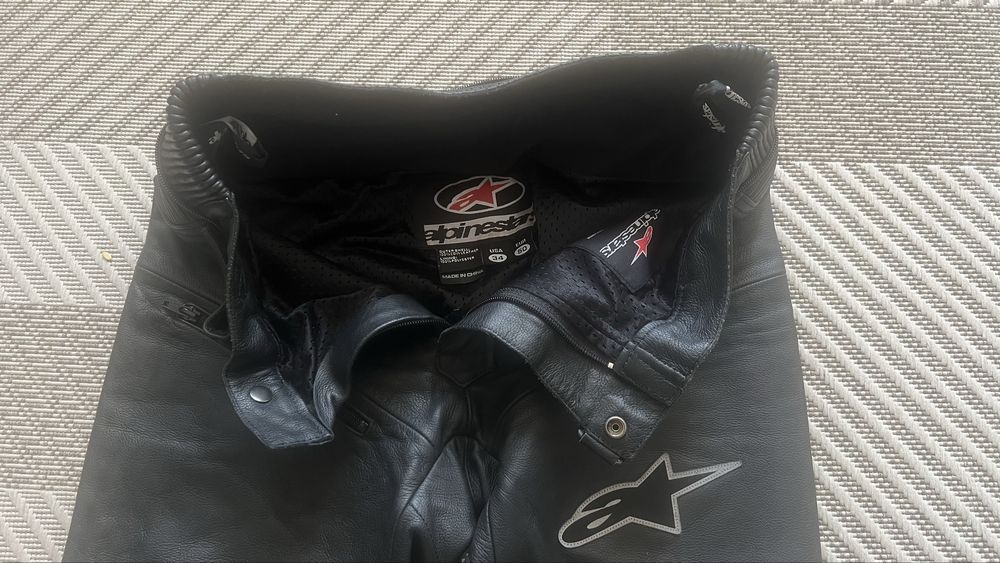 Шкіряні мотоштани Alpinestars(Теляча шкіра)