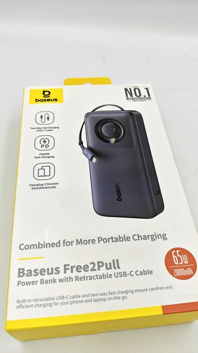 Повербанк,аккумулятор BASEUS  65W 20000 мАгод,для телефона,ноутбука.