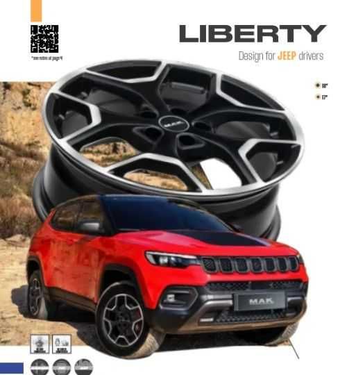 Felgi 18 5x110 Jeep Cherokee Compass Renegade Giulietta 500X MAK