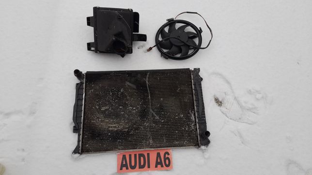 Радиатор охлаждения вентилятор корпус фильтра воздушного Audi A6C5 2.5