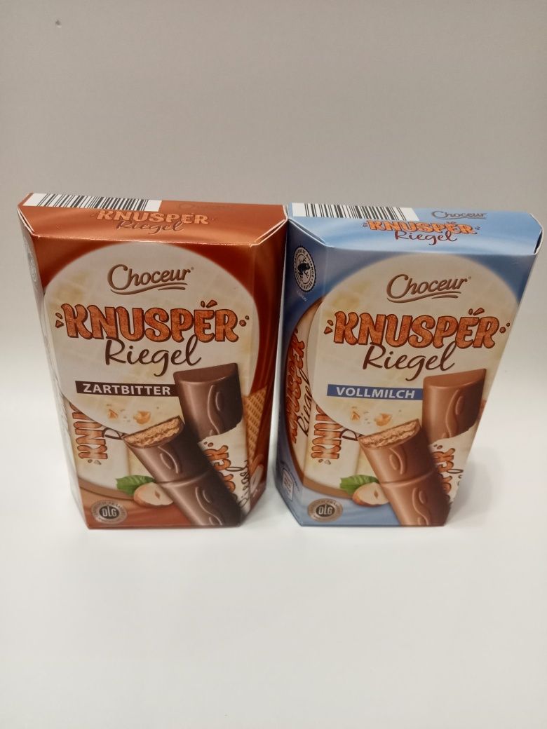 Knusper Riegel Choceur czekolada mleczna i gorzka 10 czekoladek  180 g