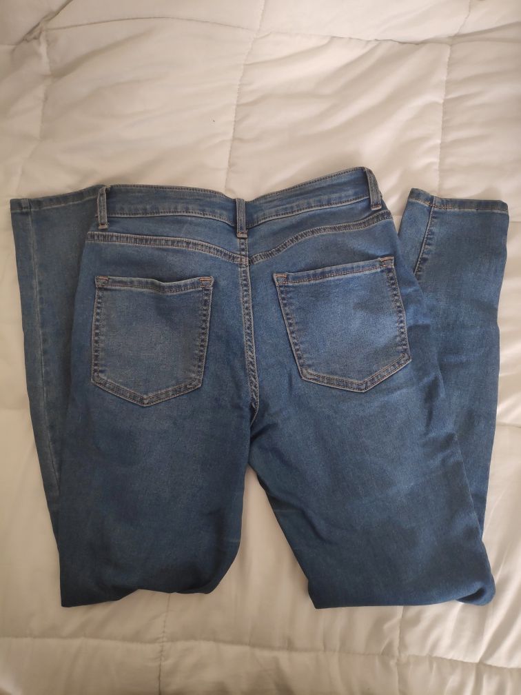 Calças de ganga skinny jeans azuis