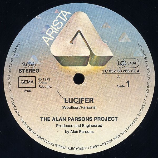 The Alan Parsons project 2 пластинки, альбом Eve  и maxi single