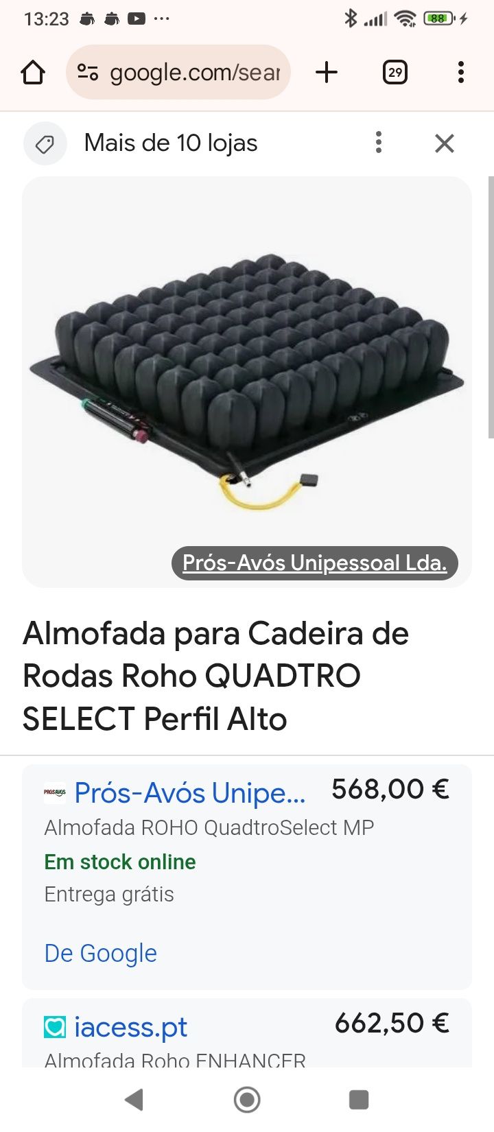 Vendo almofada Roho usada