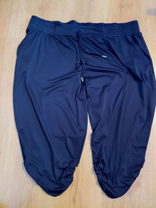 Spodnie damskie pumpy rybaczki 3/4 xxl haremki czarne