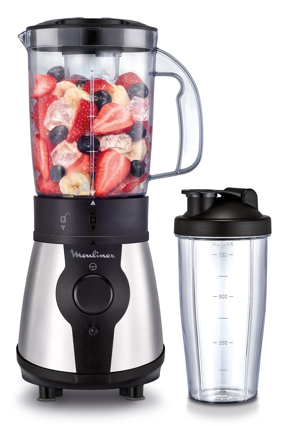 Blender kielichowy Moulinex ASIN B07BCNS9YB 300 W srebrny/szary