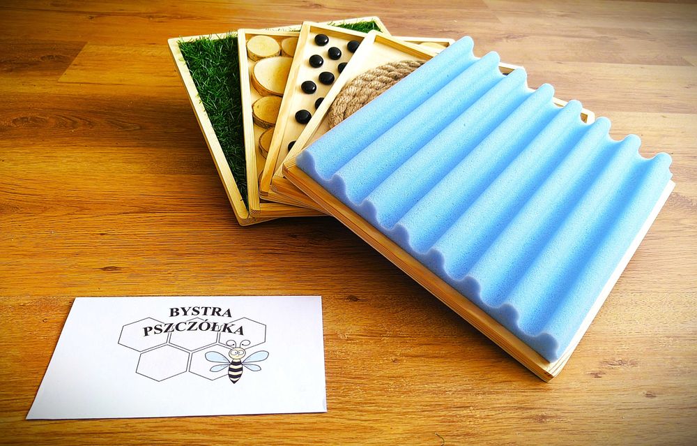 Ścieżka sensoryczna, SI, panele typu Montessori, MEGA duże, 5 szt