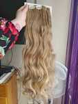 Doczepiane włosy clip in naturalny ciemny blond 55 cm 8 tresek