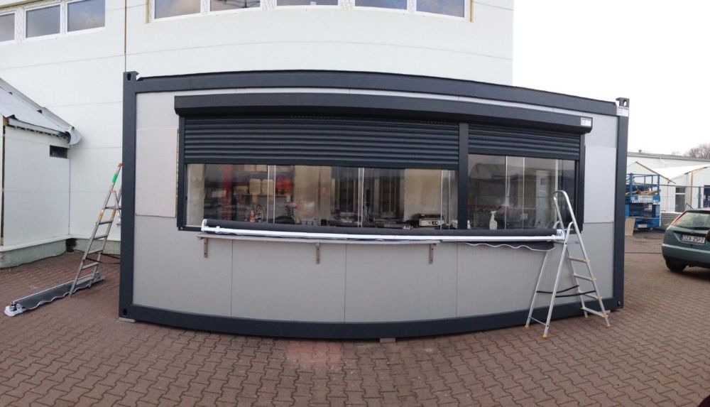 Kontener pawilon gastronomiczny usługowy, nowy 7x2,5 m