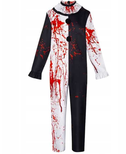 Strój Przebranie Klaun Arlekin Błazen Terrifier Halloween  170 176 M L
