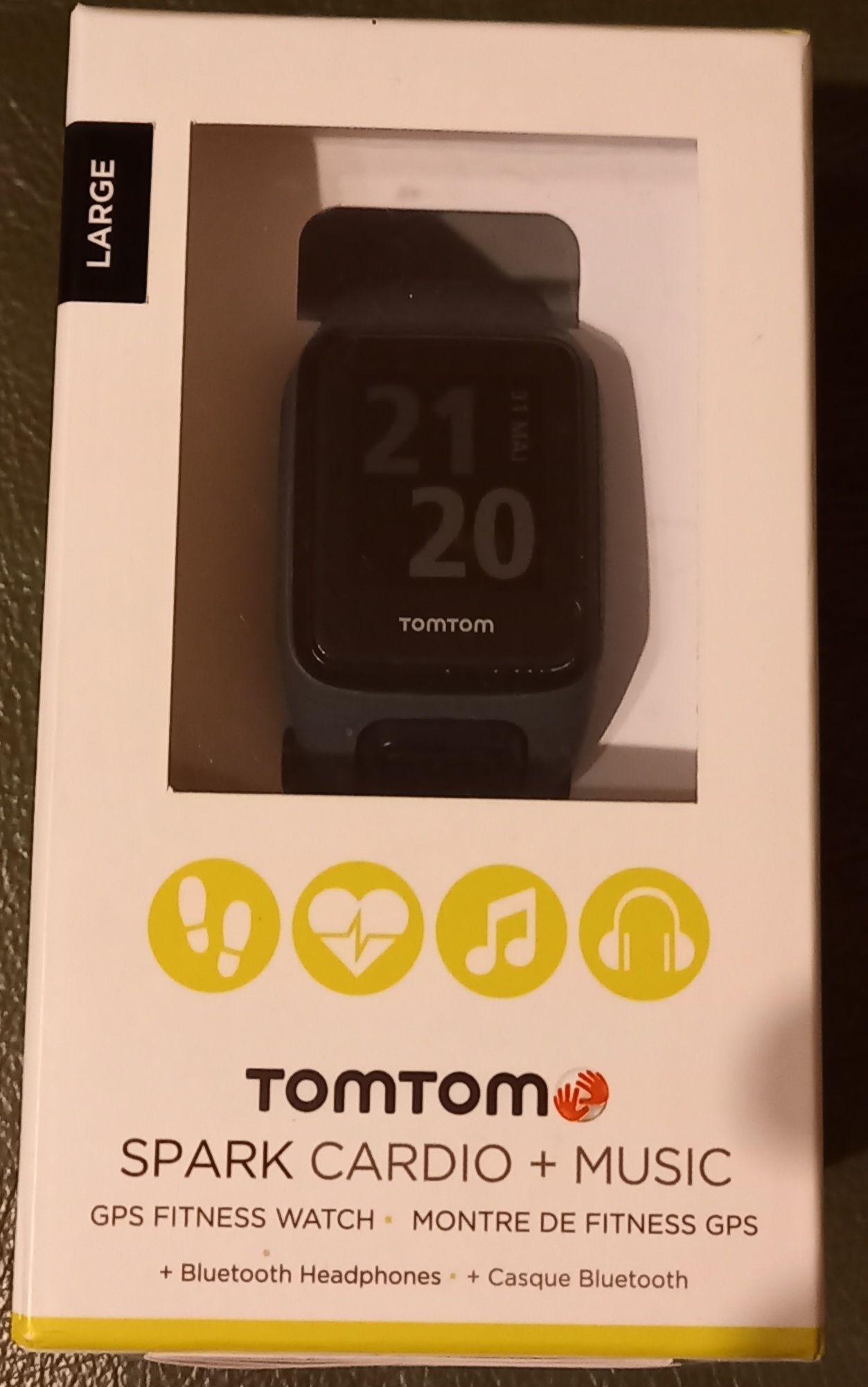 Smartwatch, zegarek GPS, tom tom spark Cardio + music