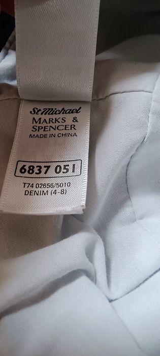 Kapelusz jeansowy dla dziewczynki Marks & Spencer 4-8 lat