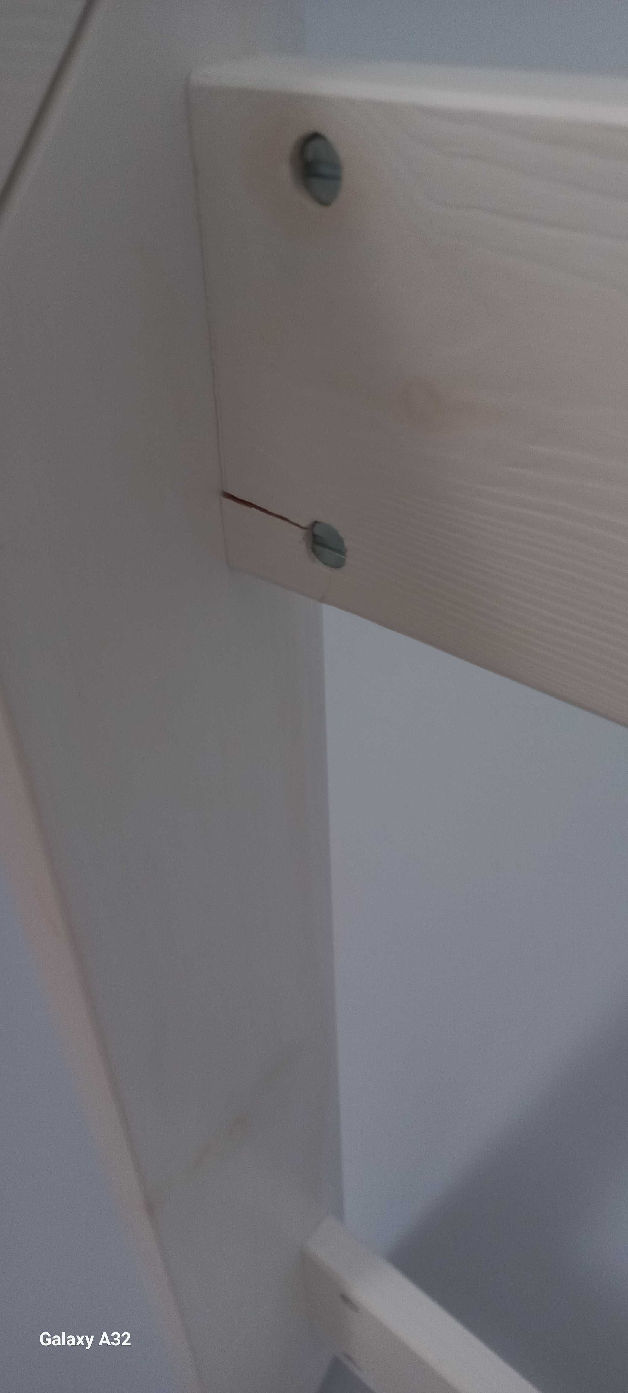 Łóżko dziecięce Domek 160x80 dla dzieci biały z materac