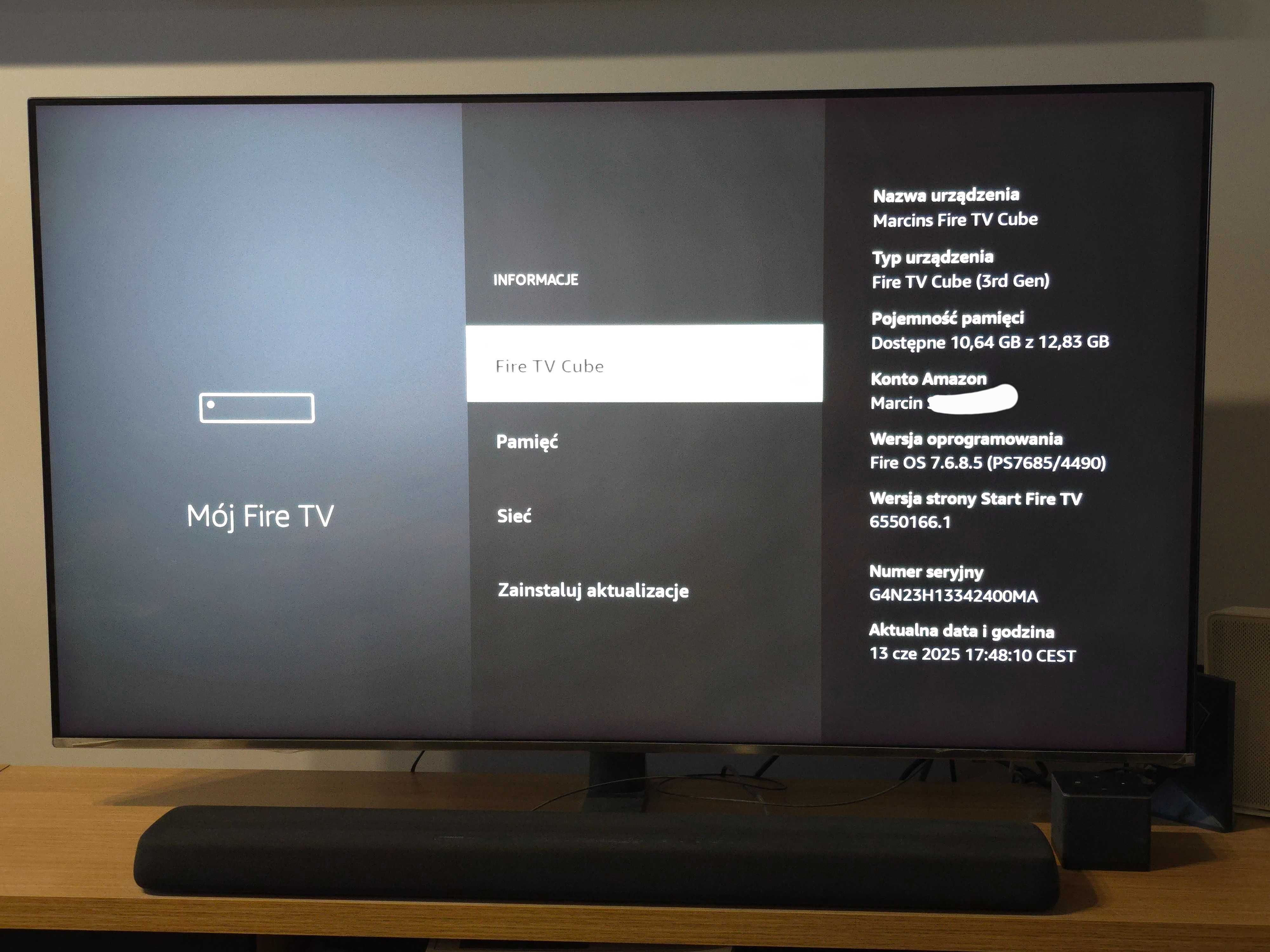 Amazon Fire TV Cube 3 gen- najnowsza wersja tvbox z android,