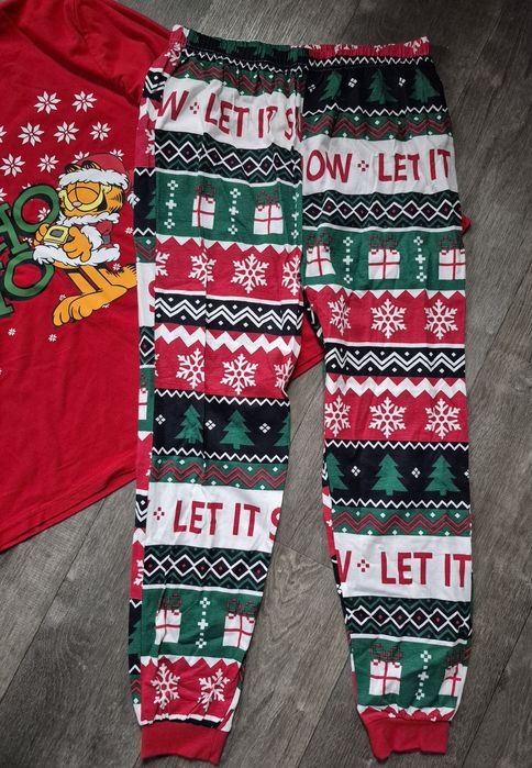 Піжама фліс в новорічному стилі гарфілд розмір xl