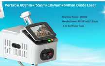 Máquina de depilação a Laser Diodo 4 ondas