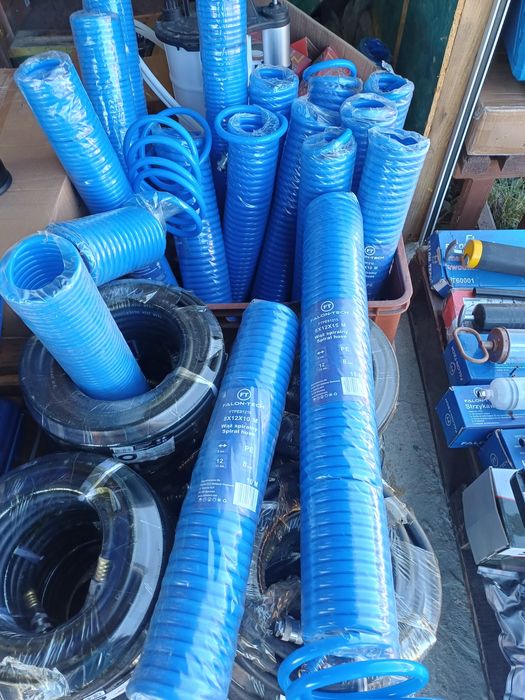 Шланг підкачки спіральний до компресора 8х12мм 10м.