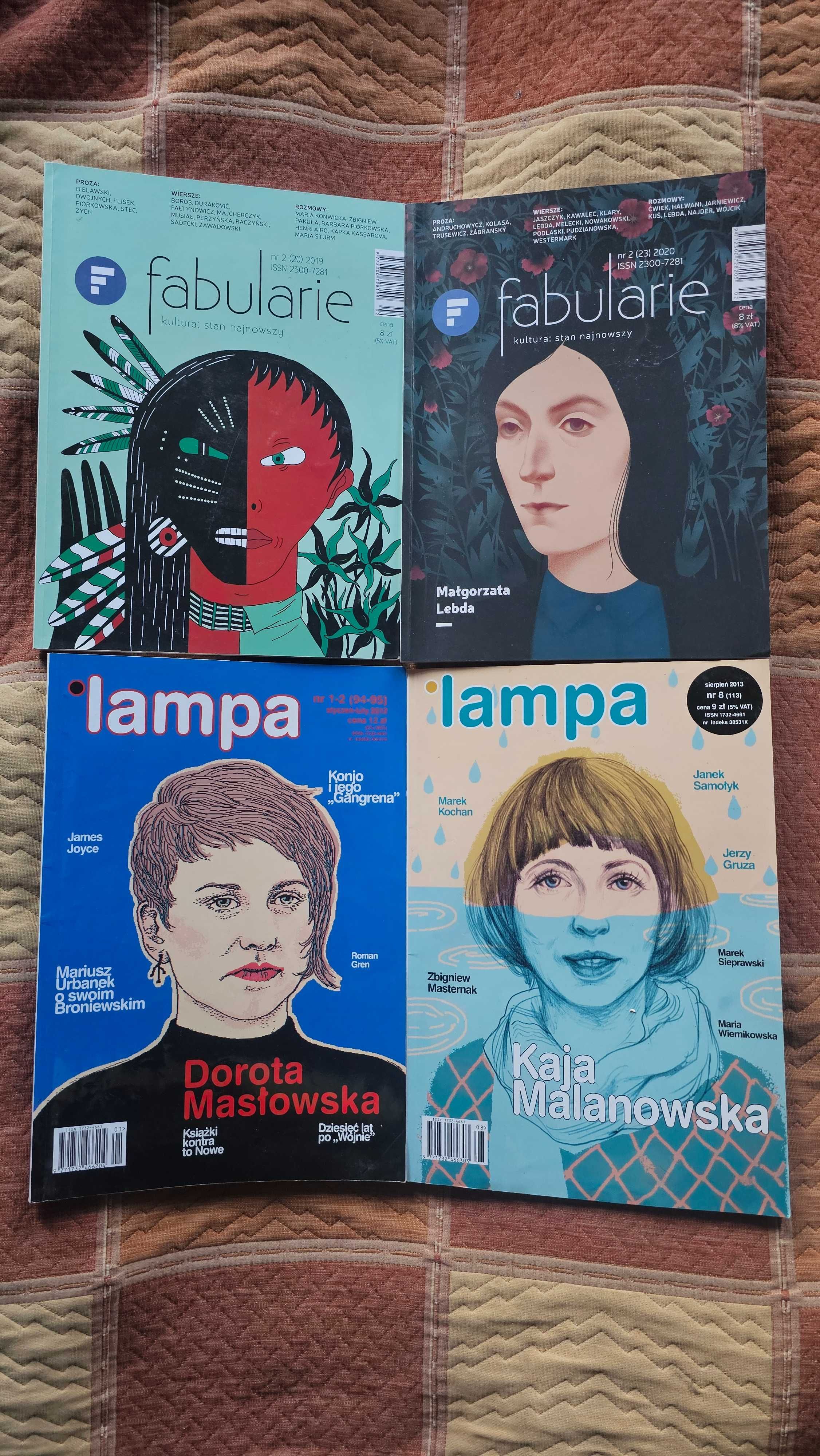 CZ Zestaw 4 numerów czasopisma LAMPA i FABULARIE 2012 rok 2020