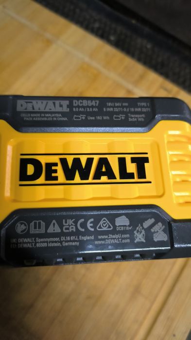 Bateria DeWalt 9ah flexvolt