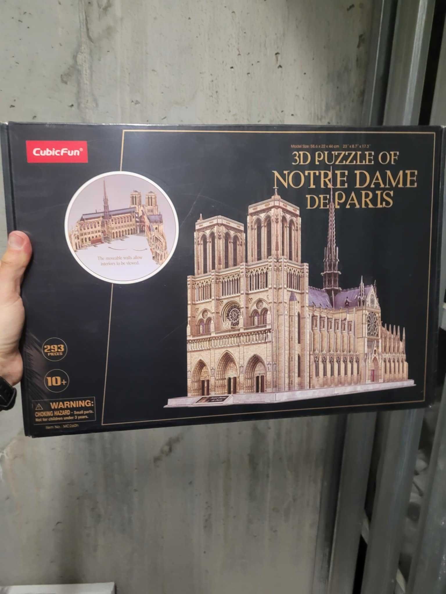 NOWE Zafoliowane Cubic Fun Puzzle 3D 293 el. Katedra Notre Dame 080025