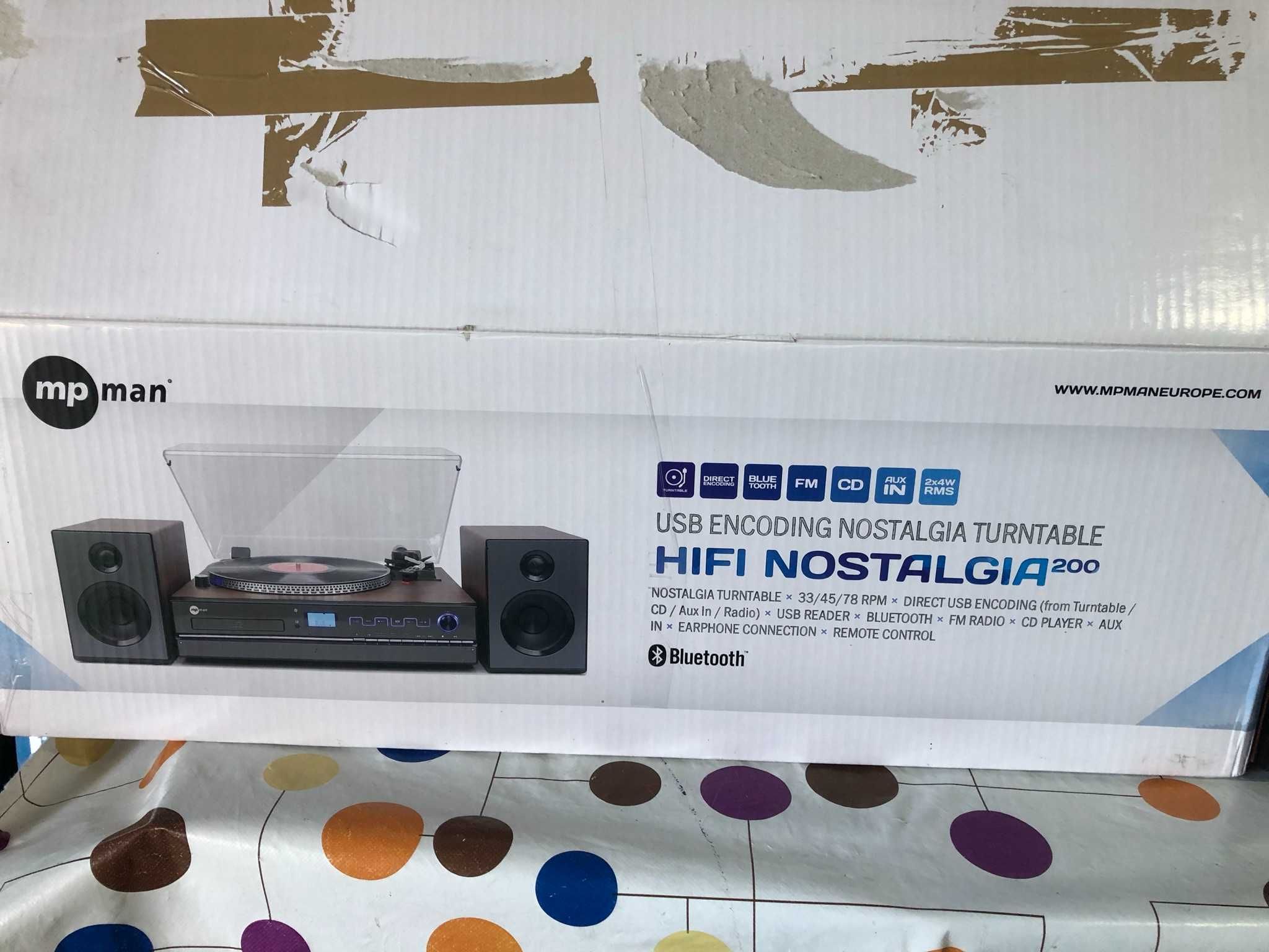 MPman Vintage Hifi System Nostalgia 200 [Gira discos]
