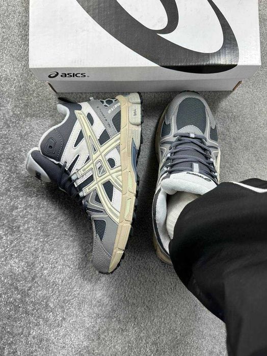 ‼️НОВІ Кросівки Asics Gel Kahana 8 Gore-Tex Fur Grey Beige