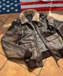 kurtka skóra  Vintage Type Aviator Leather Bomber M