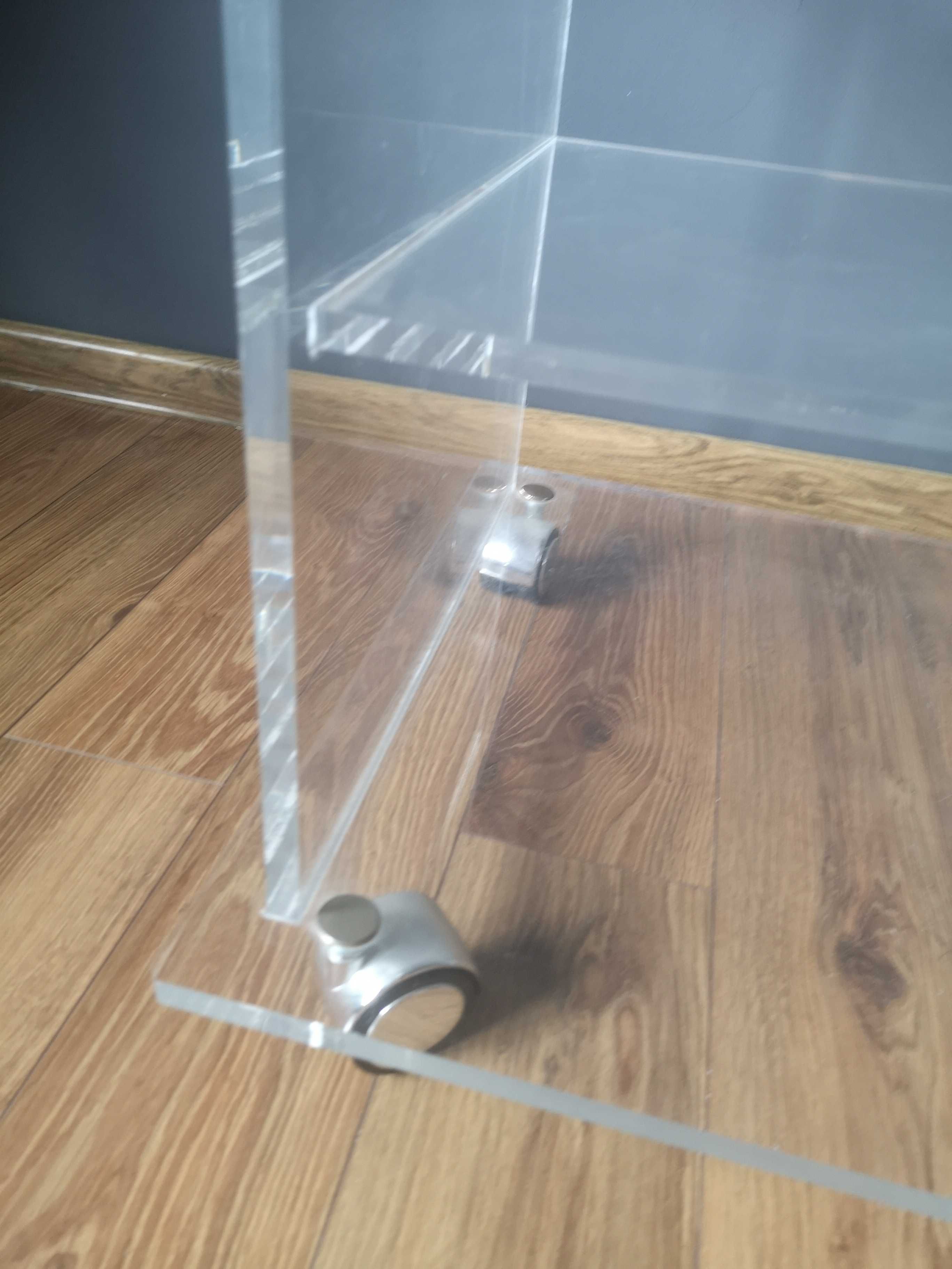 SZAFKA pleksi pleksiglas PÓŁKA stolik 43x60x47 przezroczysty masywna