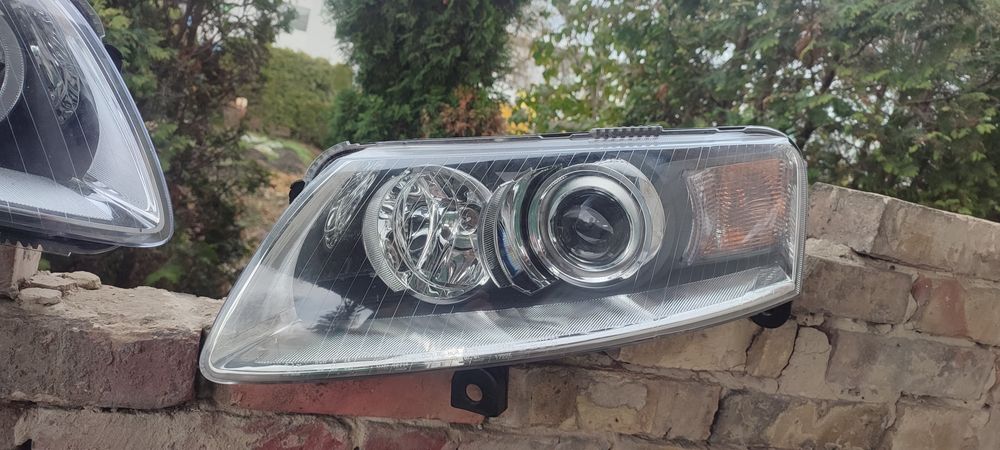 Фари передні Ауді А6 С6 лінзи DEPO стан нових передние фари Audi A6 C6