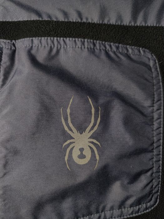 Потужна сіра фліска Spyder,нейлон,чоловіча флісова кофта,зіп спайдер
