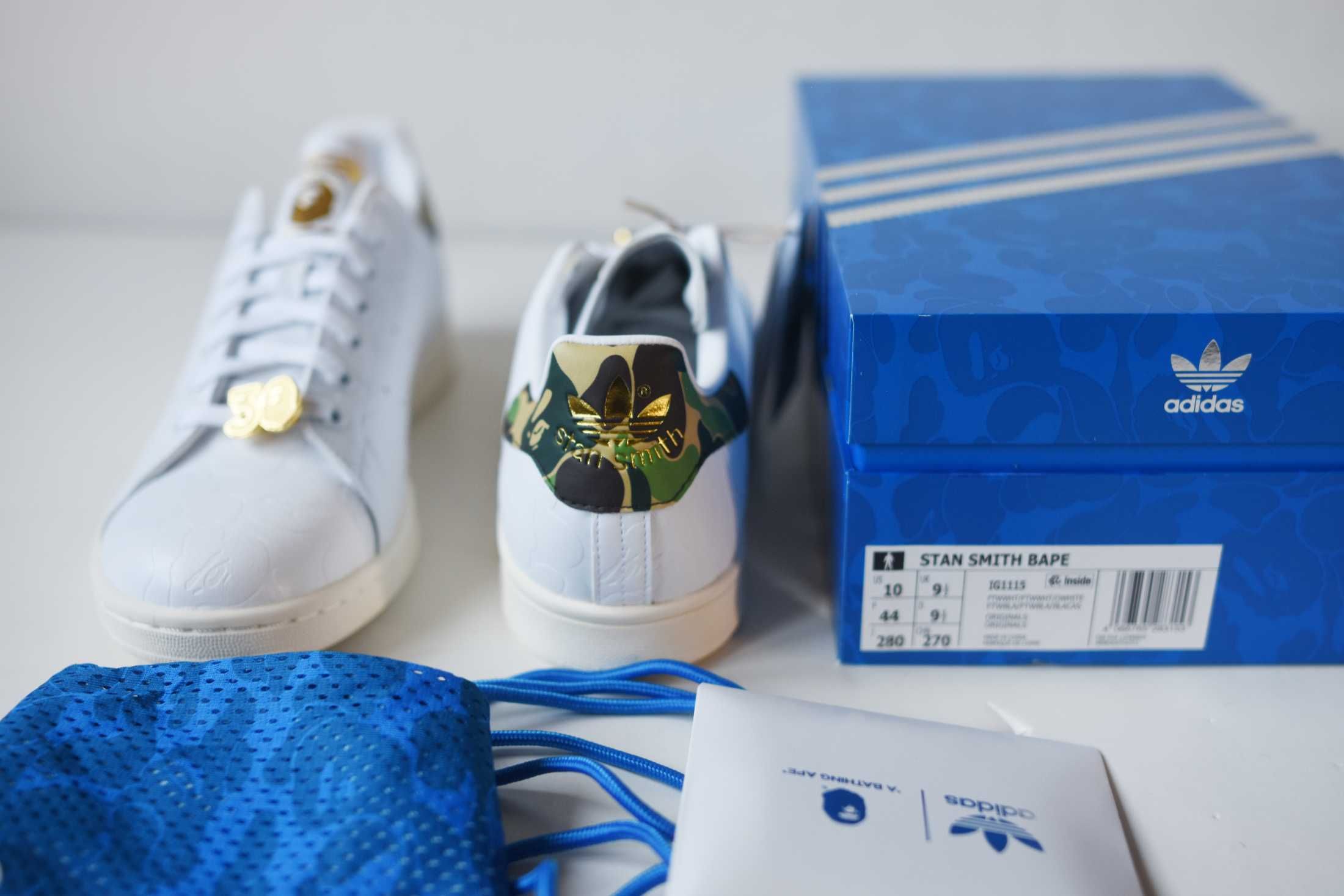 adidas Stan Smith x Bape - 30th Anniversary - nowe buty 44