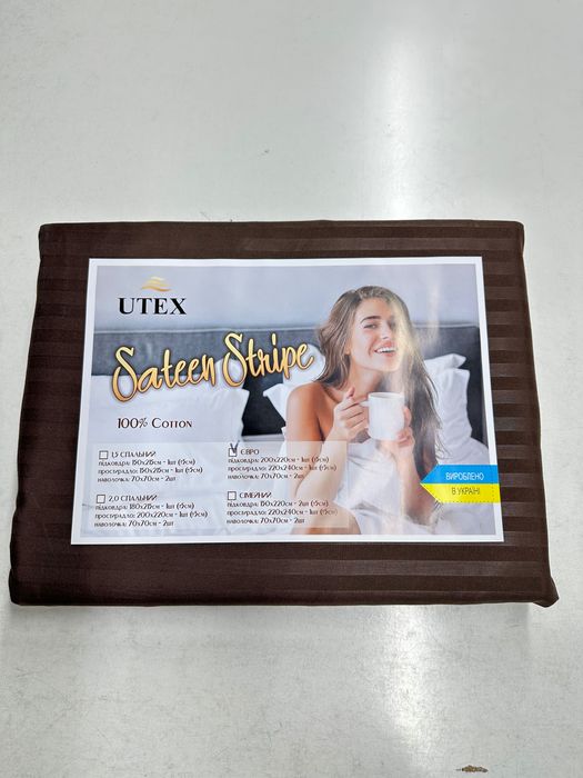 Постільна білизна комплект однотон страйп-сатин нові кольори