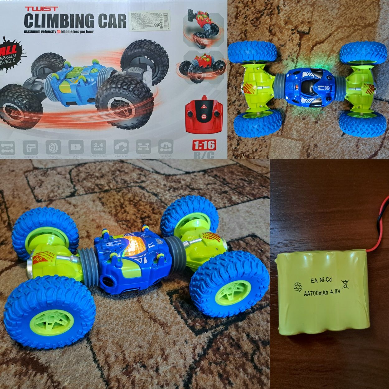 Машинка ПЕРЕВЕРТЫШ на радиоуправлении Twist Climbing Car 6+