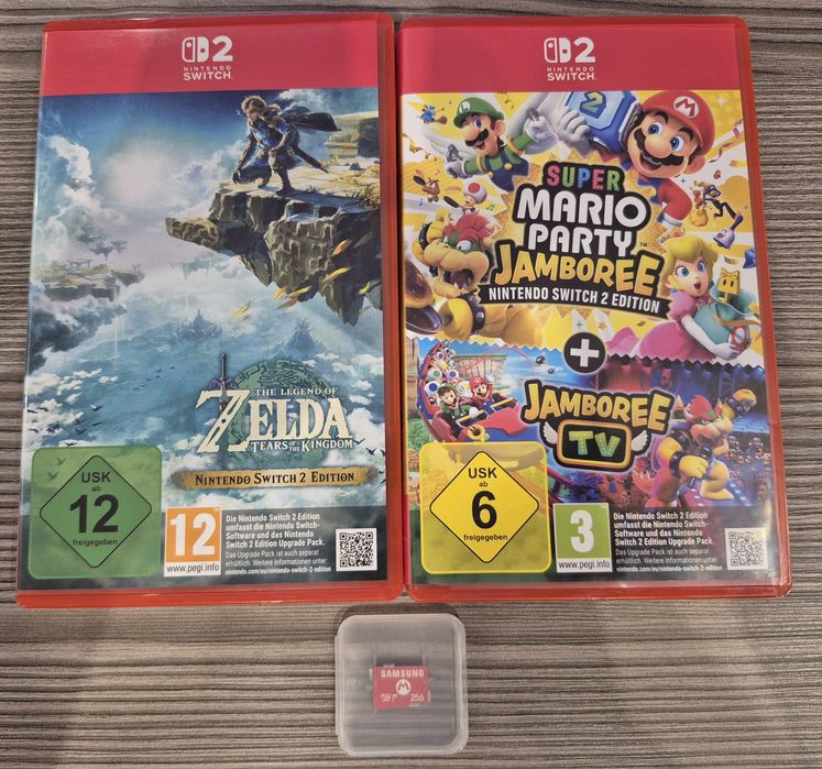 Super Mario Party Jamboree + Zelda  Tears of the Kingdom + 256GB micro